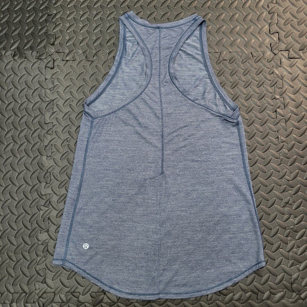 Lululemon Swiftly Tech Racerback Tank Women's XS Blue Gray Running Yoga Top